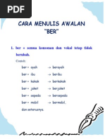 Cara Menulis Awalan BER