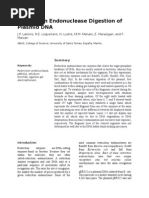 Restriction Endonuclease Digestion of Plasmid DNA