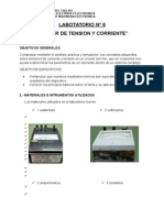 Laboratoriuio Sobre Divisor de Tension y de Corriente