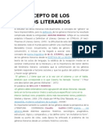 El Concepto de Los Géneros Literarios