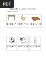 Segmentar La Palabra en Fonemas