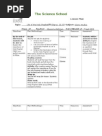 The Science School: Lesson Plan