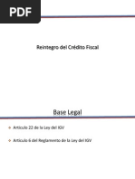 Reintegro Del Credito Fiscal