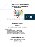 Densidad Natural y Seca Parafina Informe