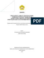 Skripsi - Full - Pengaruh Latihan Aktivitas Fisik Terhadap Tingkat Mobilisasi Pasien Paska Bedah Apendektomi Di Rumah Sakit Santo Borromeus Bandung - Yuliana - Bayu PDF