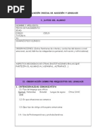 Evaluación Inicial de Audición y Lenguaje Completo