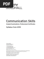 Communication Skills Syllabus, 2nd Edition