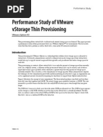 Performance Study of Vmware Vstorage Thin Provisioning