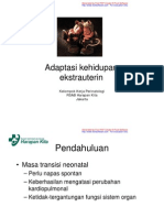 Adaptasi Kehidupan Ekstra Uterin