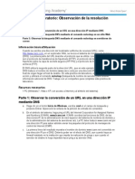 10.2.2.9 Práctica de Laboratorio: Observación de La Resolución DNS