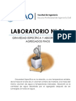 Lab06 - Gravedad Especifica y Absorción de Agregados Finos (UPAO) - TECNOCO