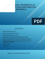 Mechanical Properties of Advanced Nuclear Reactor Materials