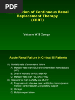Introduction of CRRT 2006