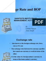 Exchange Rate and BOP