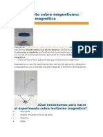 Experimento Sobre Magnetismo