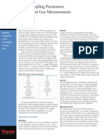 FT-IR Sampling Parameters For Exhaust Gas Measurements: Technical