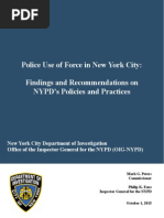 NYPD: Guidelines For Use of Force in New York City