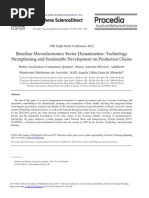 Brazilian Microelectronics Sector Dynamization: Technology Strengthening and Sustainable Development On Production Chains