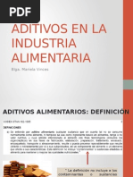 Aditivos en La Industria Alimentaria