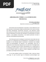 Aproximación Teórica A La Intervención Psicosocial