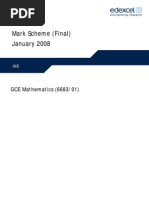 Math Jan 2008 MS S1