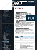 General Feats - Eberron Pathfinder