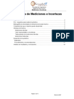 Práctica de Mediciones e Incertezas Fisica