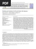 Modeling and Validation of Off-Road Vehicle Ride Dynamics