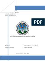 Norma Internacionalde Controlde Calidad ISQC1