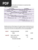 Handout 1 For Chapter 7 - Recognition and Valuation of Accounts Receivables