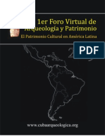 Resumen Iº Foro Virtual Arqueologia y Patrimonio Cultural - Cuba 2009