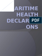 Maritime Health Declarations 121333