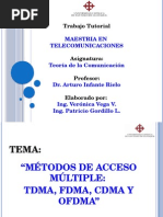 Teoria Comunicación Tdma, Fdma, Cdma y Ofdma