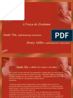 PPS Delz@ - A Força Do Erotismo - Anaïs Nin e Henry Miller