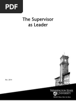 Supervisor As Leader