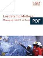 Leadership Matters - Managing Fatal Risk Guidance