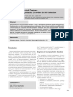 Diagnosis and Clinical Features of Major Neuropsychiatric Disorders in HIV Infection