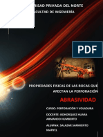 Informe de Abrasividad