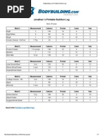 Strict Protein Meal Plan