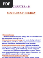 Chapter - 14: Sources of Energy