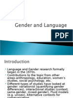 Gender and Language