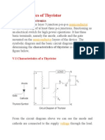 Characteristics of Thyristor