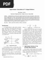 Approximate Calculation of U-Shaped Bellows