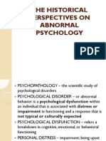 The History of Abnormal Psychology