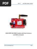 GSM GPRS SIM 900A Module With Stub Antenna and SMA Connector