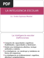 La Inteligencia Escolar