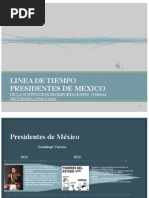 Línea de Tiempo Presidentes de Mexico PDF