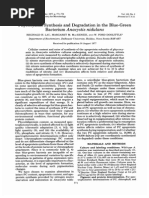 Phycocyanin Synthesis and Degradation Blue-Green: in The Bacterium Anacystis Nidulans