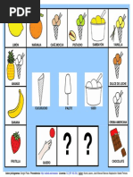 Tablero de Comunicación Aumentativa "Quiero Un Helado" Con Pictogramas de ARASAAC.