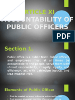 Accountability of Public Officers